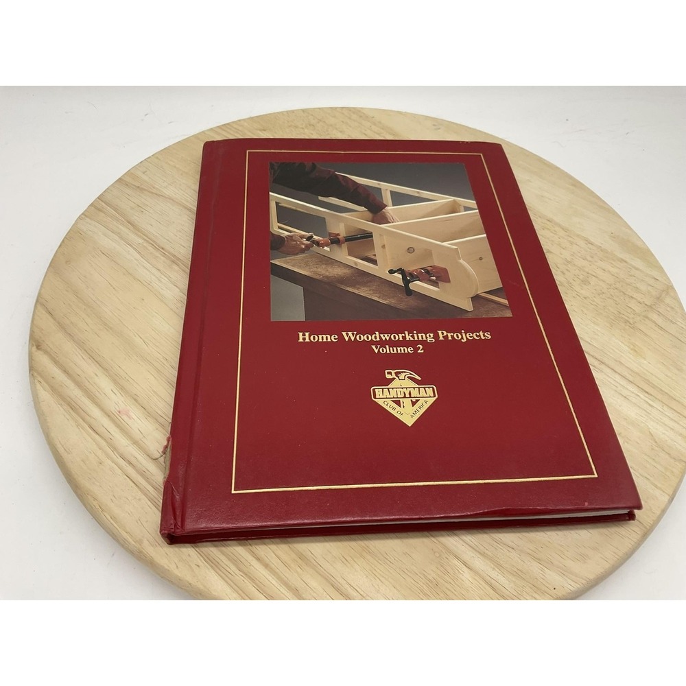 Vintage Home Woodworking Projects Vol 2 Handyman Club Red HC 1997 USA Book